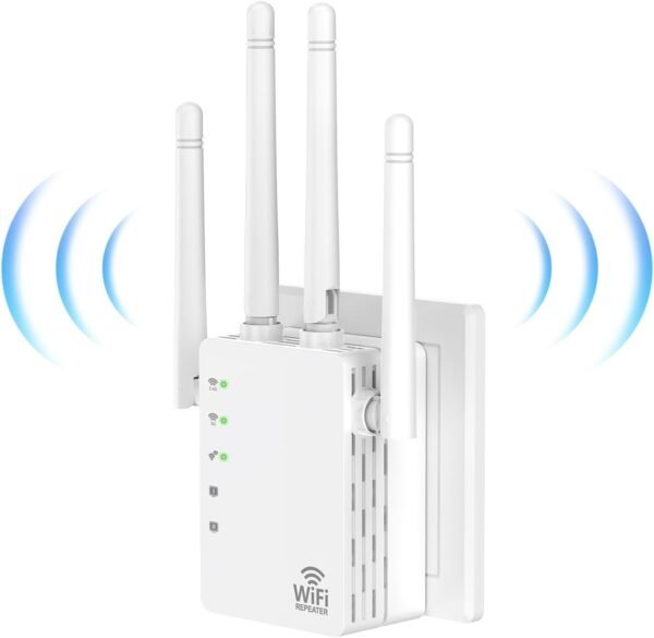 WiFi Extender, WiFi Booster 1200Mbps Dual Band (5GHz/2.4GHz), WiFi Extenders Signal Booster for Home, WiFi Repeater